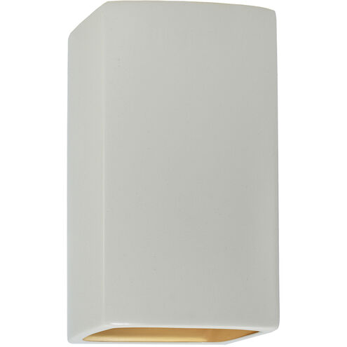 Ambiance 2 Light 7.25 inch Matte White ADA Wall Sconce Wall Light in Incandescent, Matte White/Champange Gold