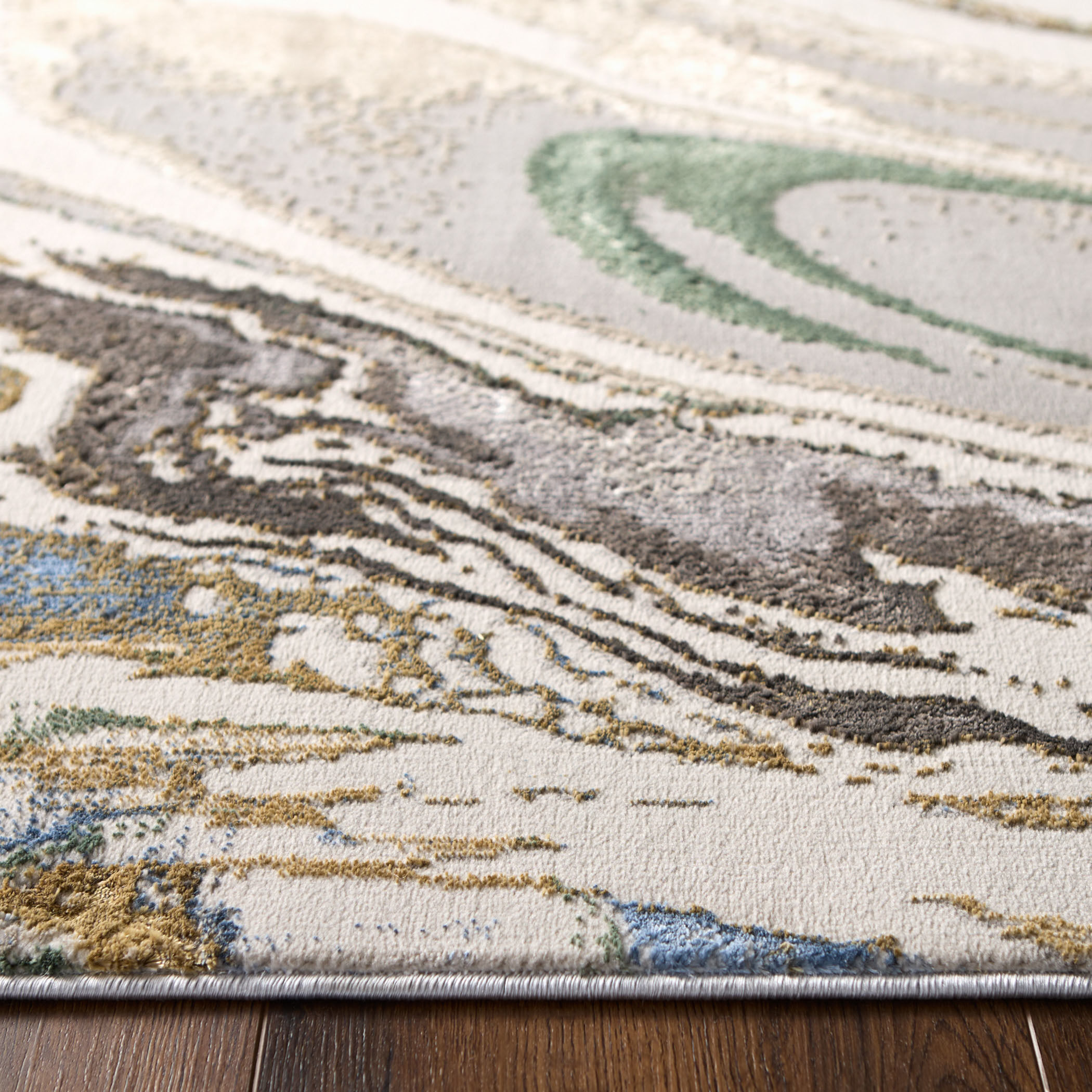 Zaria 36 X 24 inch Earth Tones Rug in 2 x 3