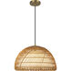 Alora Mood Bondi 1 Light 16.13 inch Brushed Gold Pendant Ceiling Light