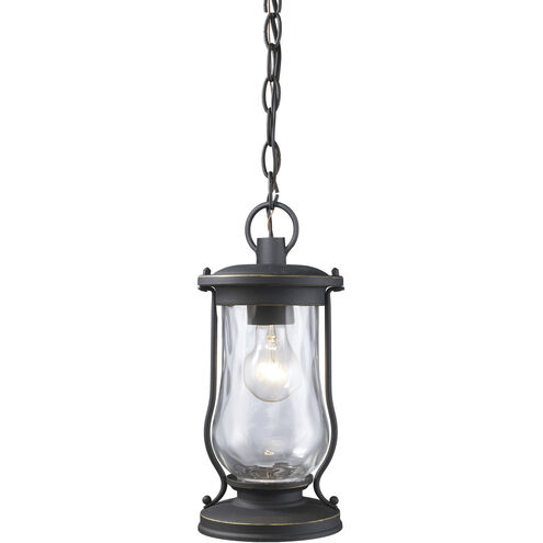 Farmstead 1 Light 6 inch Matte Black Outdoor Pendant