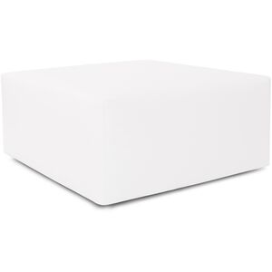 Universal 36 inch White Outdoor Ottoman Cover, 36in Square, The Atlantis Collection