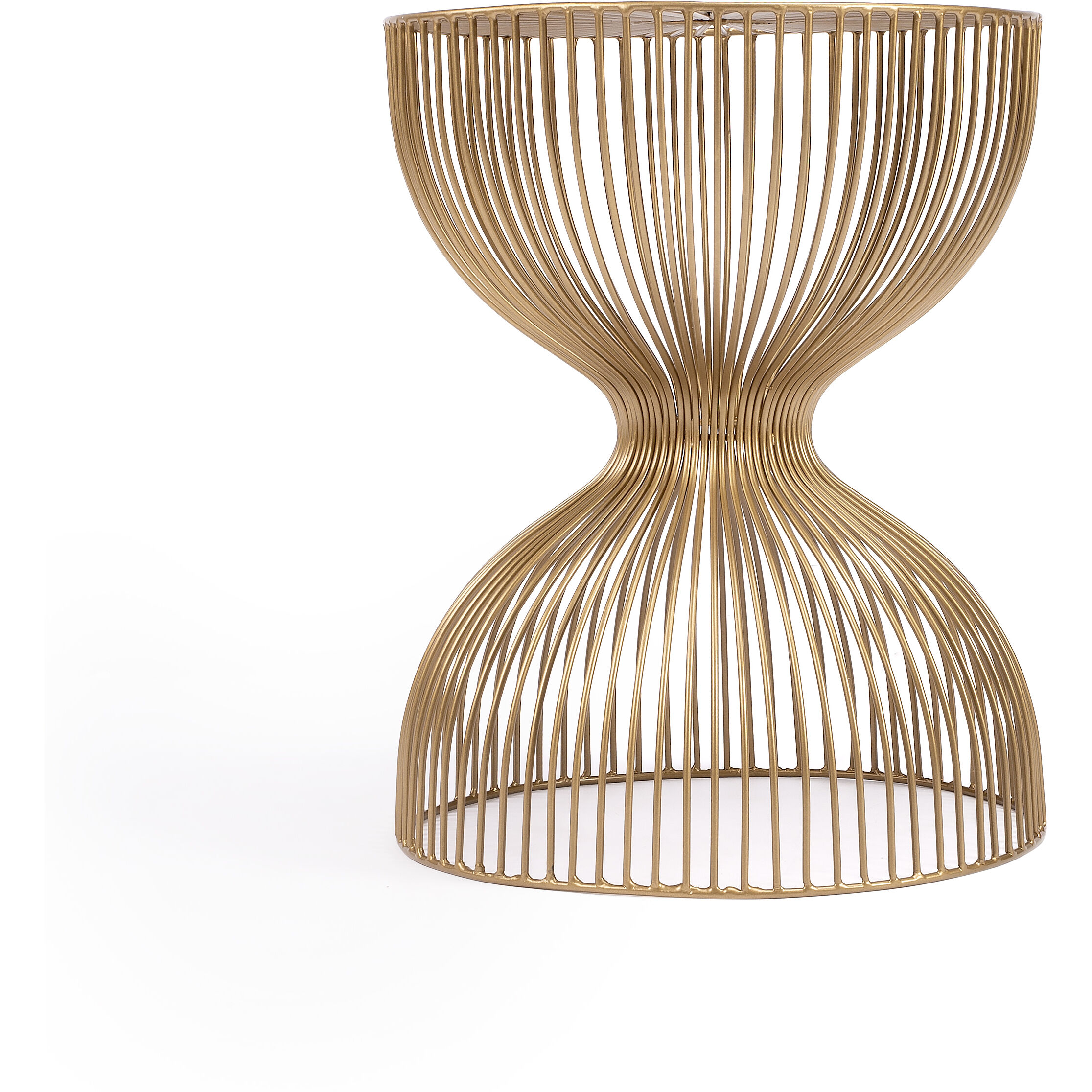 Nicholas Gold Metal End or Side Table