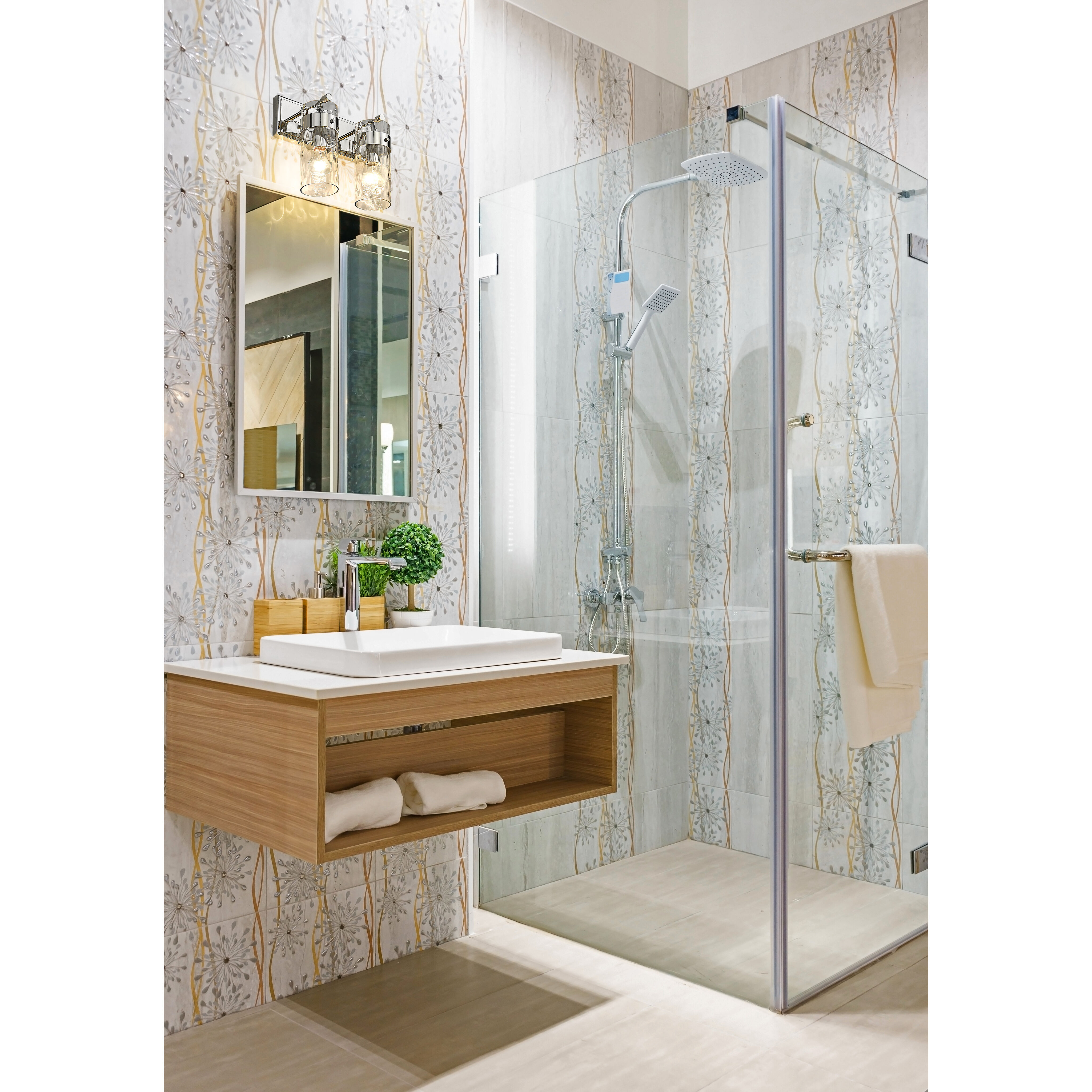 Fontaine 2 Light 14 inch Polished Nickel Vanity Wall Light