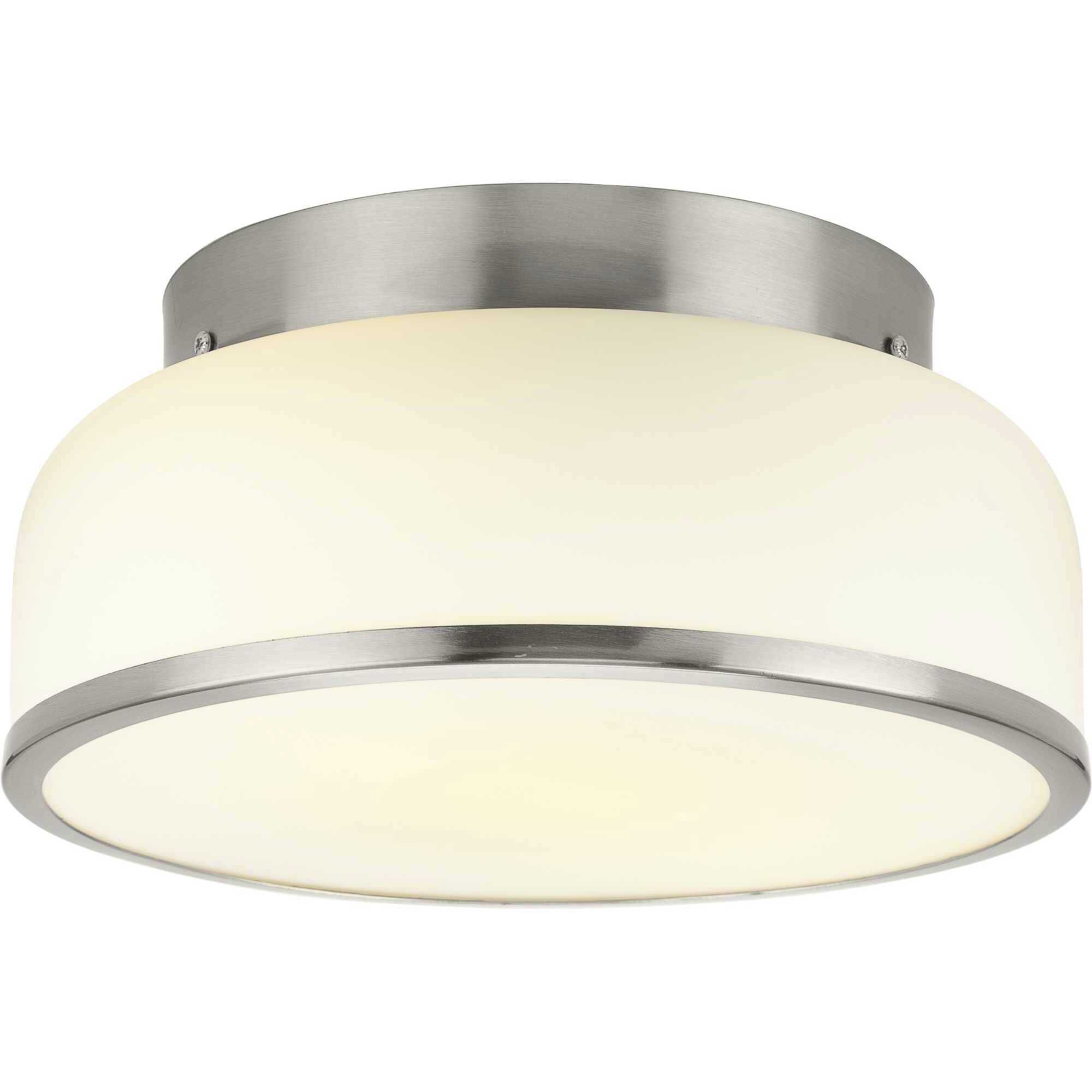 Parkhurst 2 Light 11.25 inch Brushed Nickel Flush Mount Ceiling Light