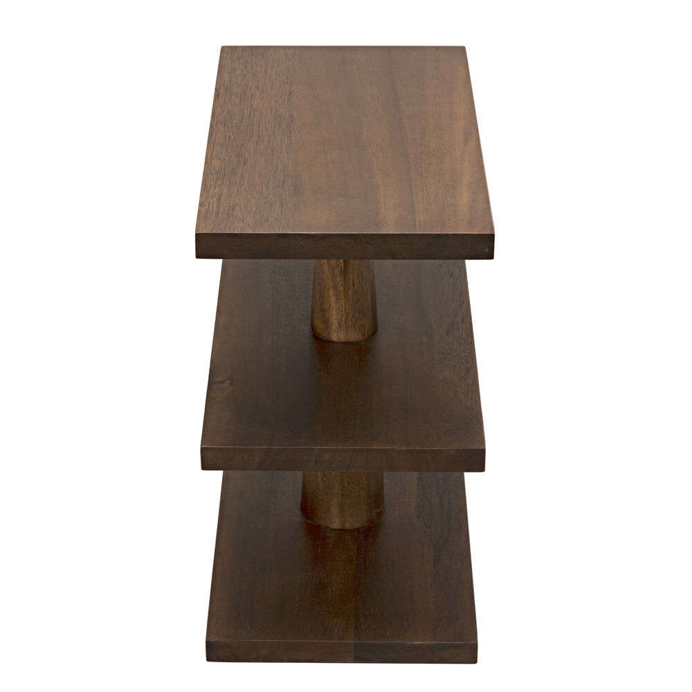 Fatima 28 X 26.5 inch Dark Walnut Side Table