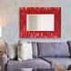Zenith 39 X 31 inch Glossy Red Wall Mirror