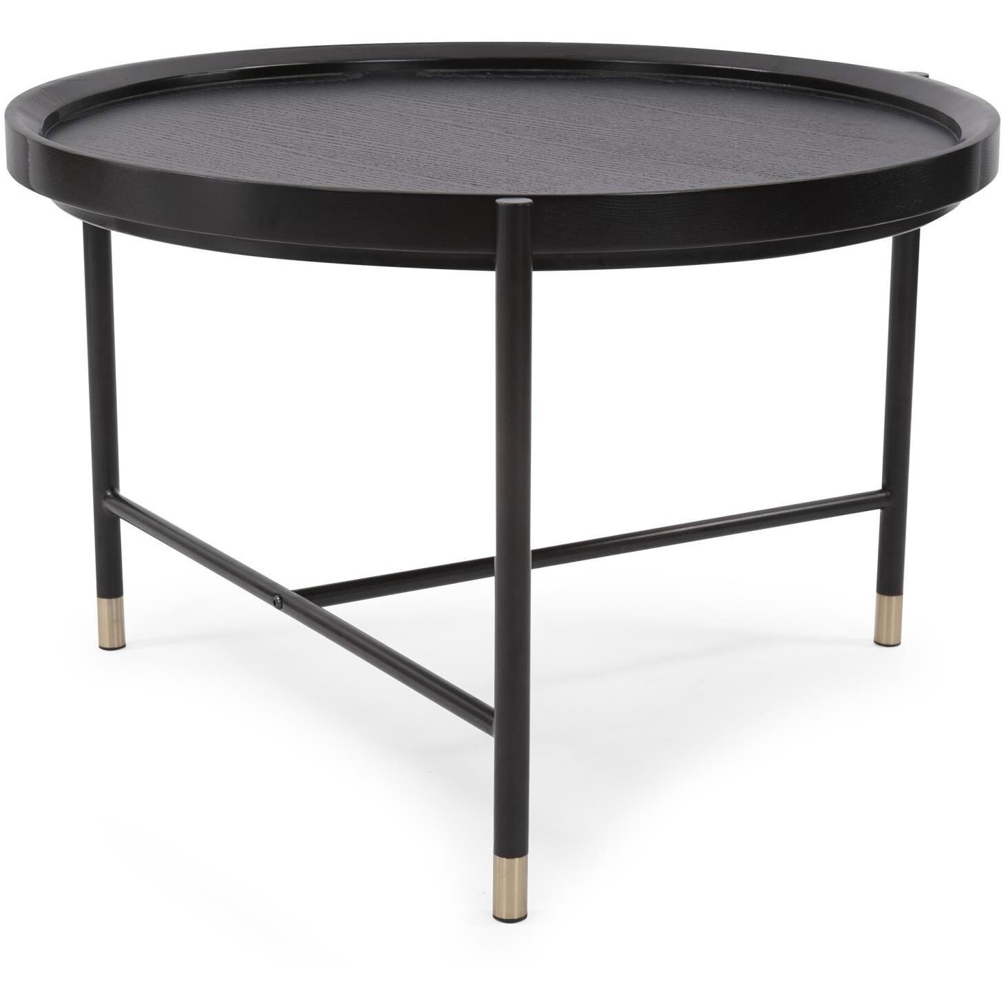 Soho 28 X 18 inch Dark Ash/Brass Coffee Table