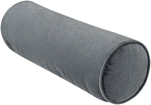 Cotton Velvet 21 inch Charcoal Pillow Kit, Bolster