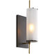 Stefan Sconce Wall Light in Bronze/Antique Brass, Essential Lighting