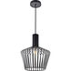 Ronnie 1 Light 12 inch Black Pendant Ceiling Light