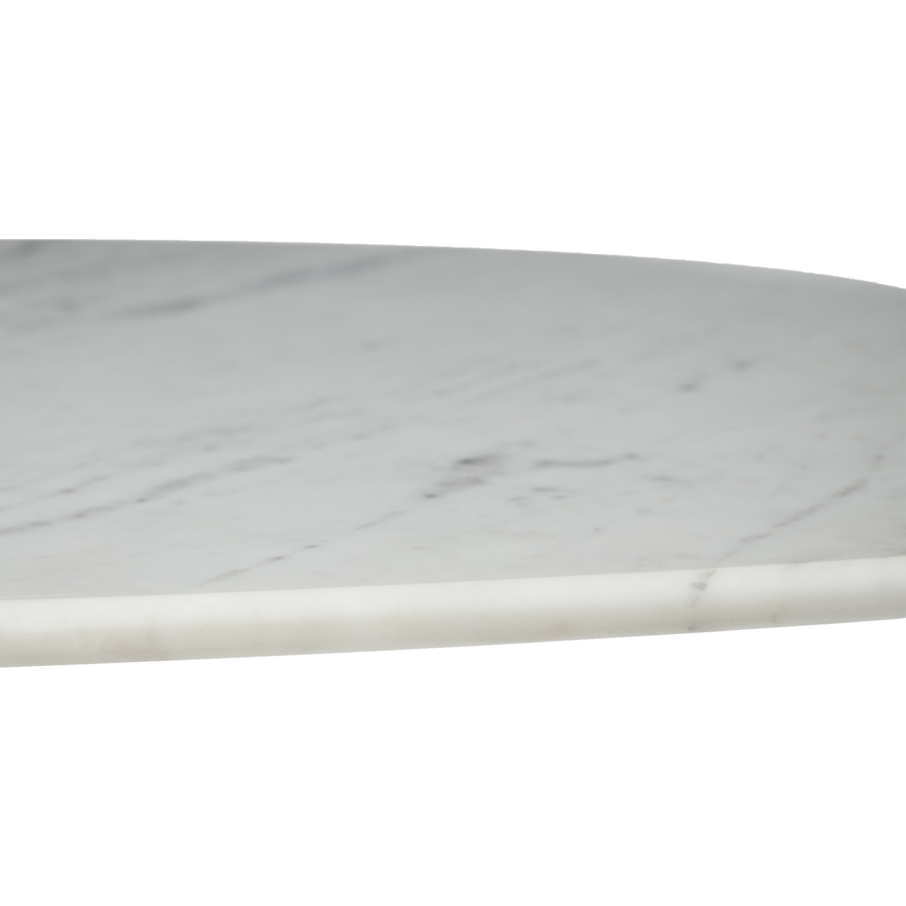 Keely 23.75 X 17 inch White and Matte Black Coffee Table