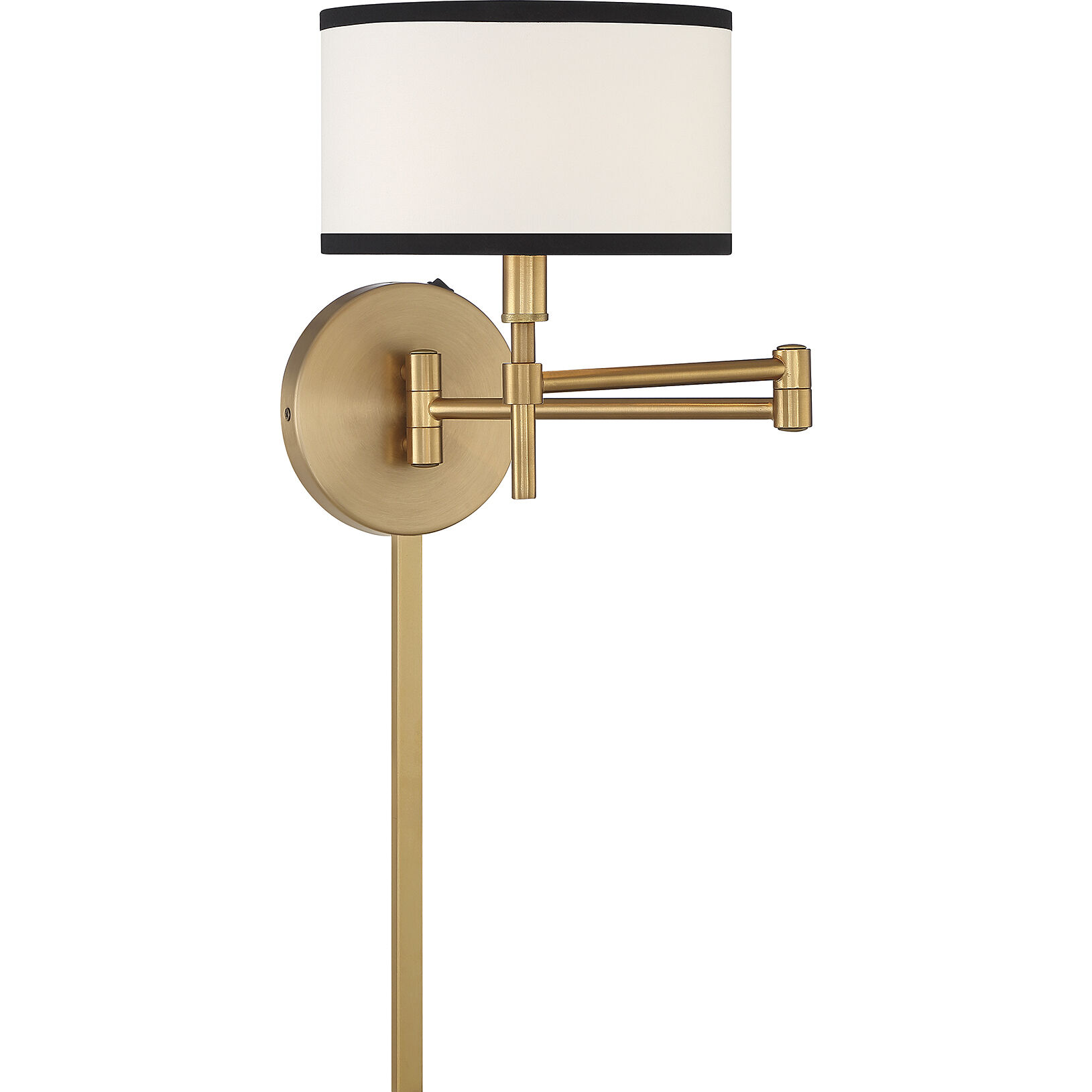 Modern 1 Light 8 inch Natural Brass Wall Sconce Wall Light