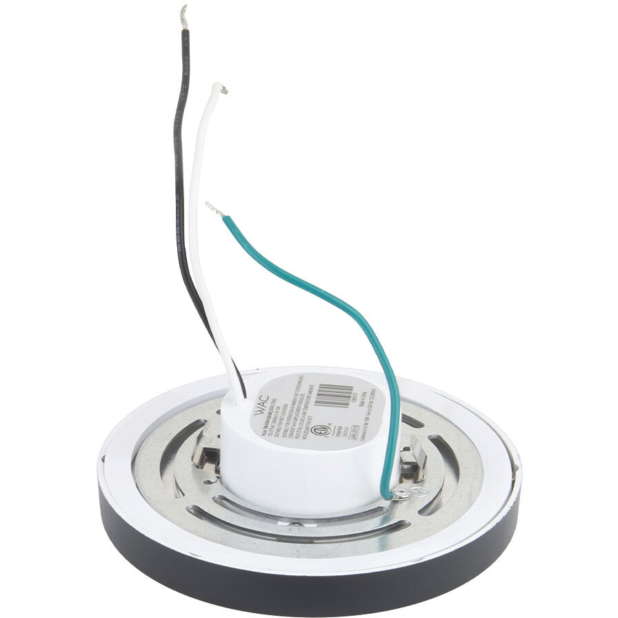 Round LED 5.25 inch Black Flush Mount Ceiling Light in 3500K, 1, WAC Limited