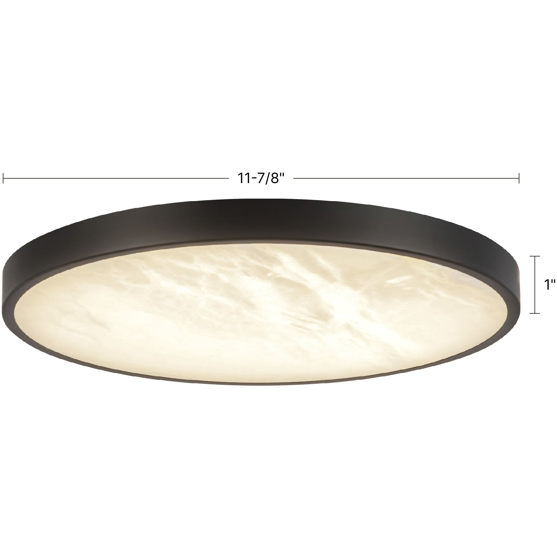 Alora Mood Evelyn 11.88 inch Brushed Gold and Alabaster Flush Mount Ceiling Light