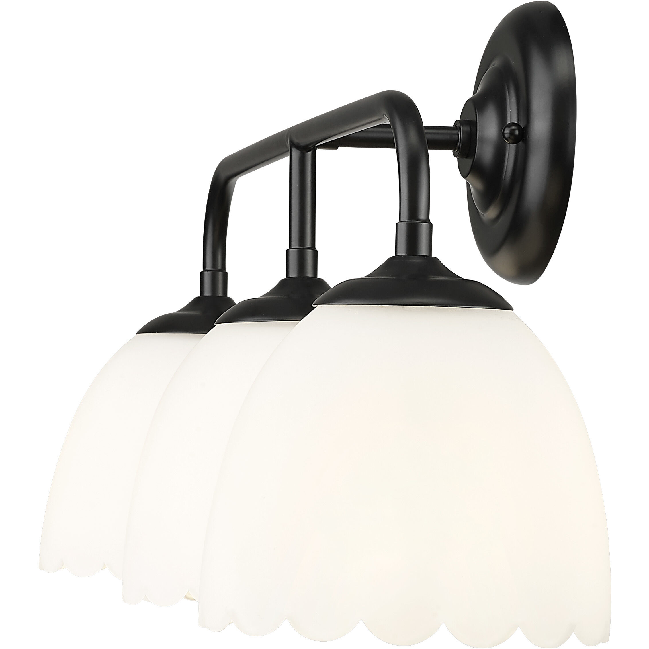 Dorinda Vanity Wall Light in Matte Black