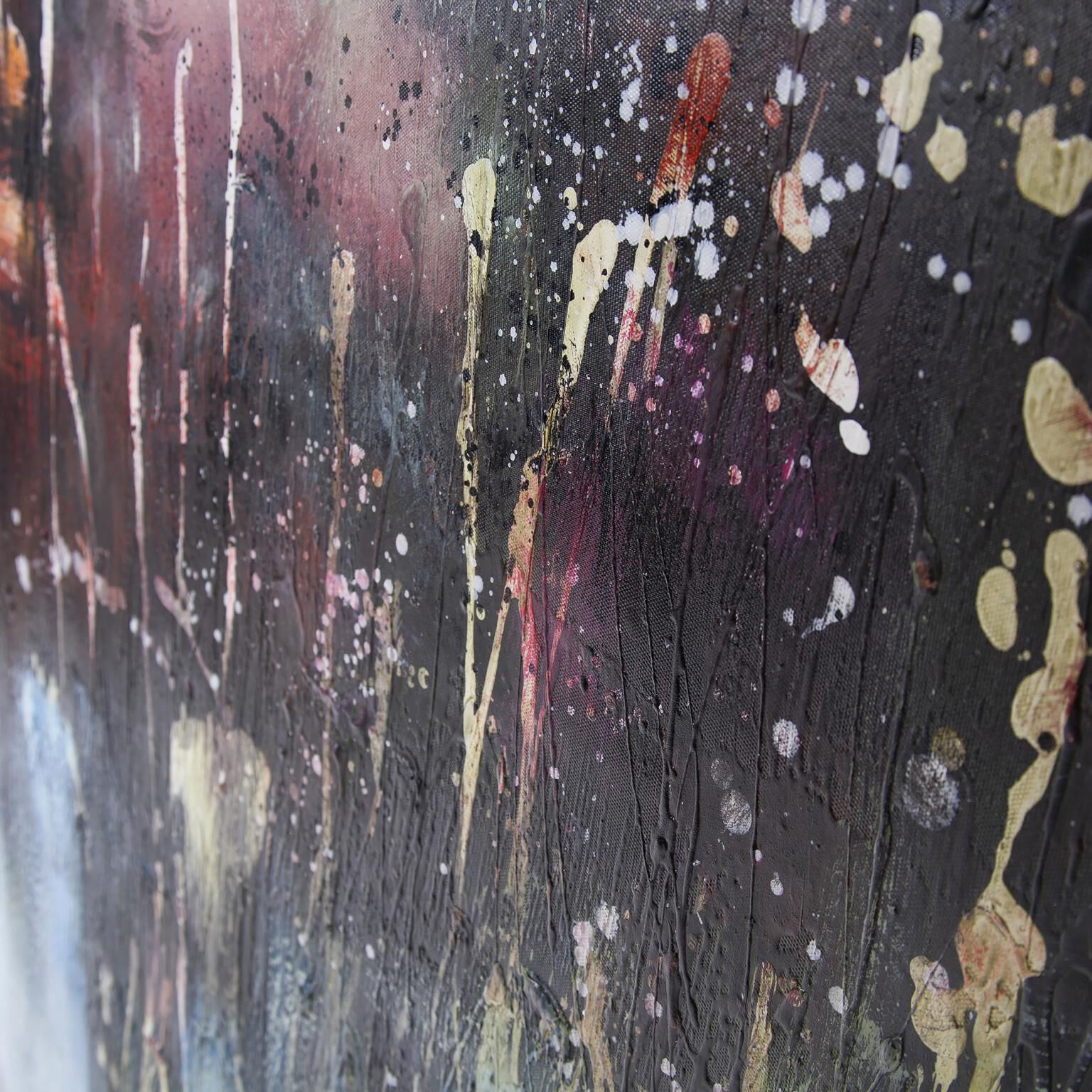 Fall Begins At The Farm 49.75 X 49.75 inch Hand Painted Original Art