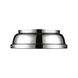 Duncan 2 Light 14 inch Chrome Flush Mount Ceiling Light, Damp