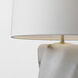 AERIN Ripley 24.75 inch 15 watt Alabaster Torsade Table Lamp Portable Light