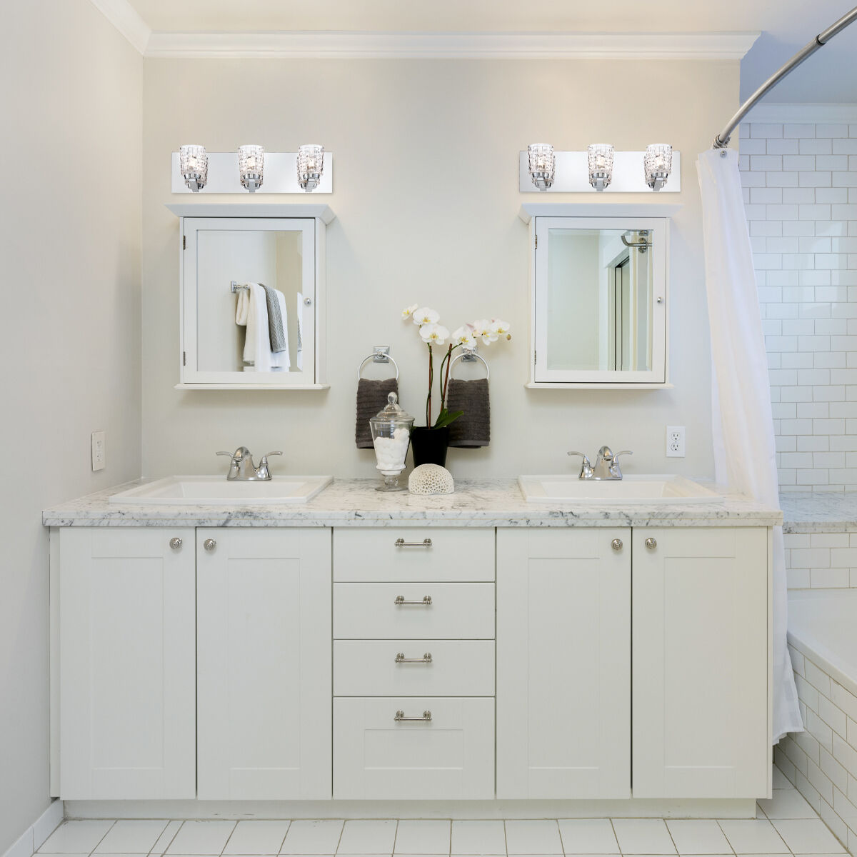 Banbury LED 20 inch Chrome Vanity Light Wall Light