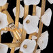 Azalea 3 Light 16.5 inch Distressed Brass Pendant Ceiling Light