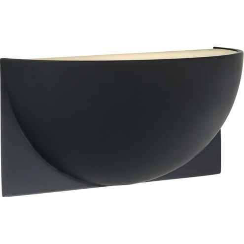 Peter Bristol Quarter Sphere LED 10 inch Matte Black Wall Light in Matte Bronze, Small