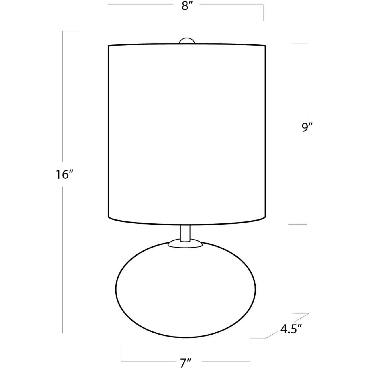 Orb 16 inch 60.00 watt Natural Stone Mini Lamp Portable Light