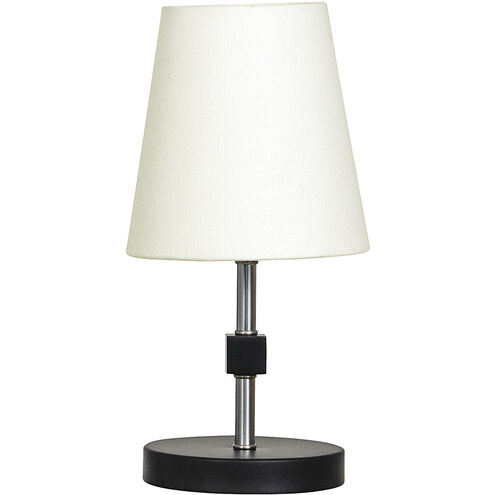 Bryson 12 inch 40.00 watt Black and Satin Nickel Mini Accent Lamp Portable Light