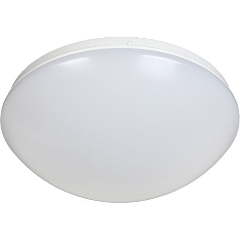 EnviroLite LED 10.75 inch White Puff Flush Mount Ceiling Light
