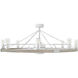 Sawyer 44 inch Matte White with Weathered Wood with Matte White Blades Smart Fandelier