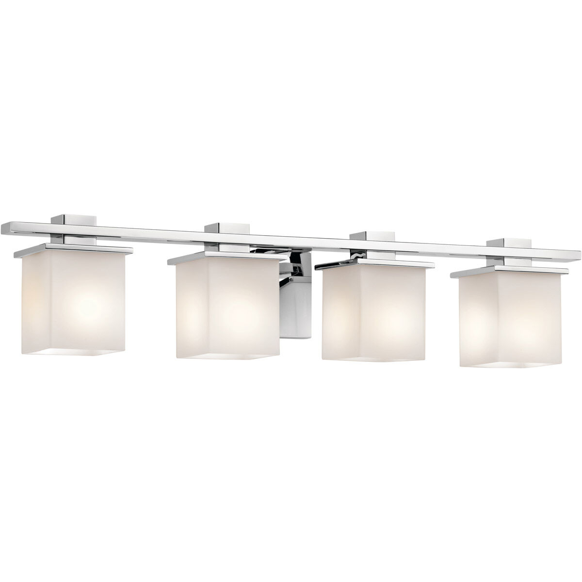 Tully 4 Light 32 inch Chrome Wall Mt Bath 4 Arm Wall Light