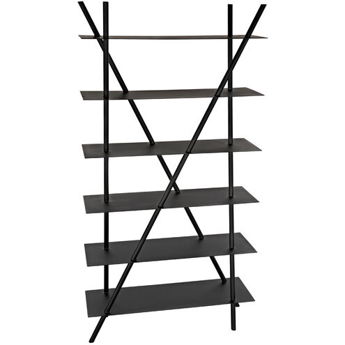 Siddhartha Matte Black Bookcase