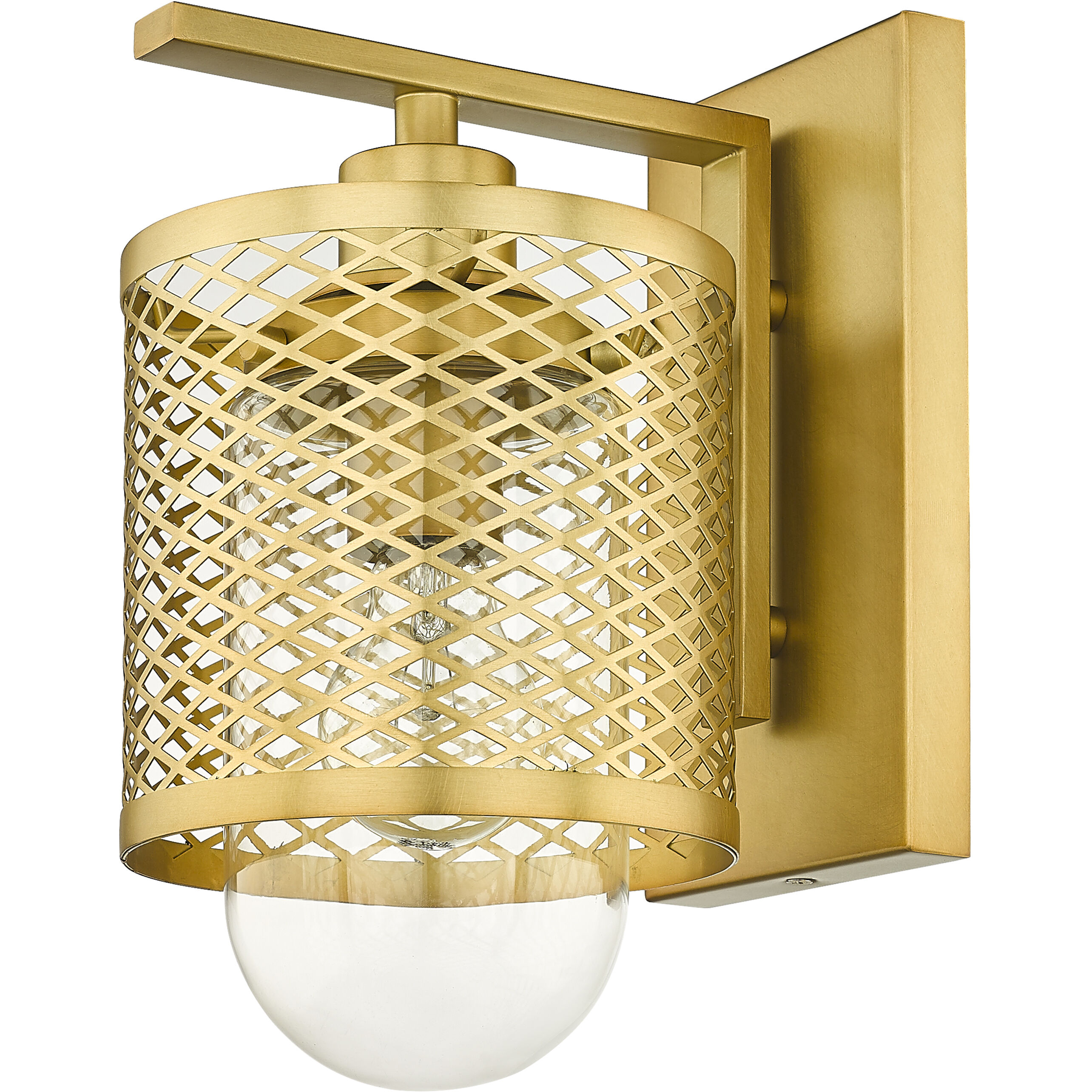 Kipton 1 Light 6 inch Rubbed Brass Wall Sconce Wall Light in Rubbed Bronze