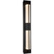 Double Axis LED 31 inch Coastal Black Outdoor Sconce