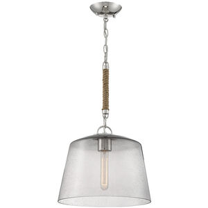 Windrush 1 Light 14 inch Polished Nickel Pendant Ceiling Light
