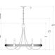 Shipwright 6 Light 38.5 inch French Black Chandelier Ceiling Light