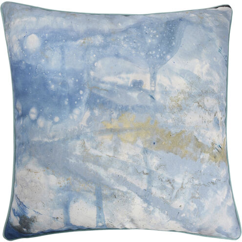 Amos 24 X 6.5 inch Multi Blue Pillow