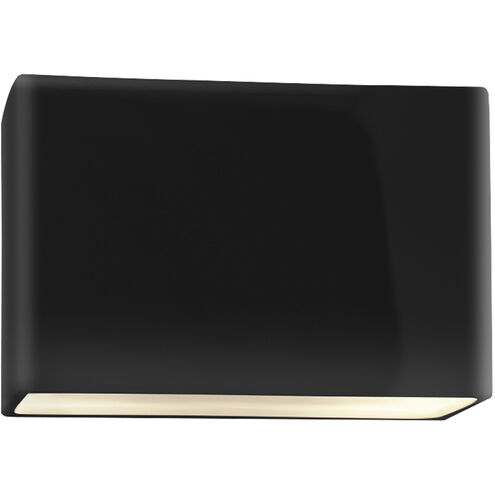 Ambiance Collection LED 10 inch Gloss Black Outdoor Wall Sconce