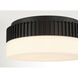 Purgos LED 12 inch Matte Black Flush Mount Ceiling Light