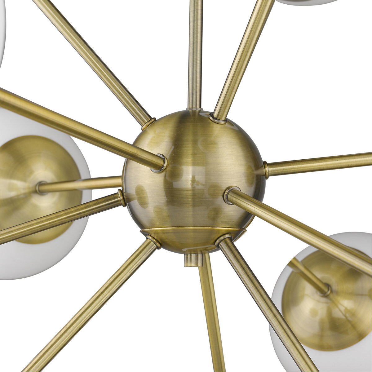 Solea 12 Light 40 inch Antique Brass Chandelier Ceiling Light