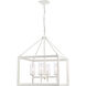 Smyth 4 Light 21 inch Natural White Chandelier Ceiling Light in Clear Glass