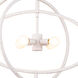Sail 4 Light 35 inch White Chandelier Ceiling Light