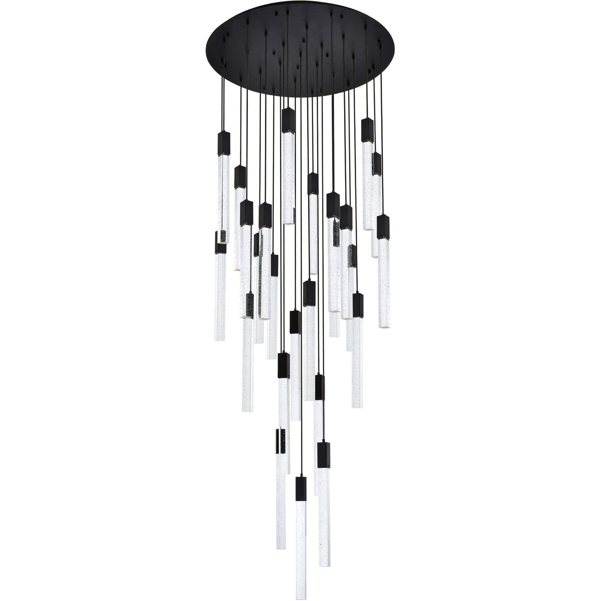 Weston 25 Light 42 inch Black Pendant Ceiling Light