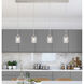 Ballston Cobbleskill 4 Light 48.5 inch Polished Chrome Linear Pendant Ceiling Light