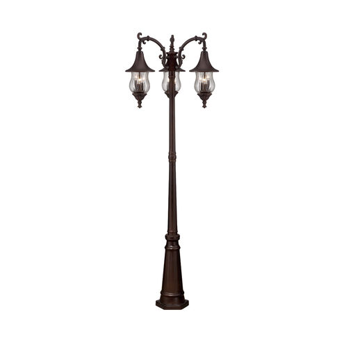 Del Rio 9 Light 81 inch Architectural Bronze Exterior Post Mount