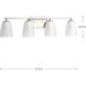 Leap 4 Light 32 inch Brushed Nickel Bath Vanity Wall Light