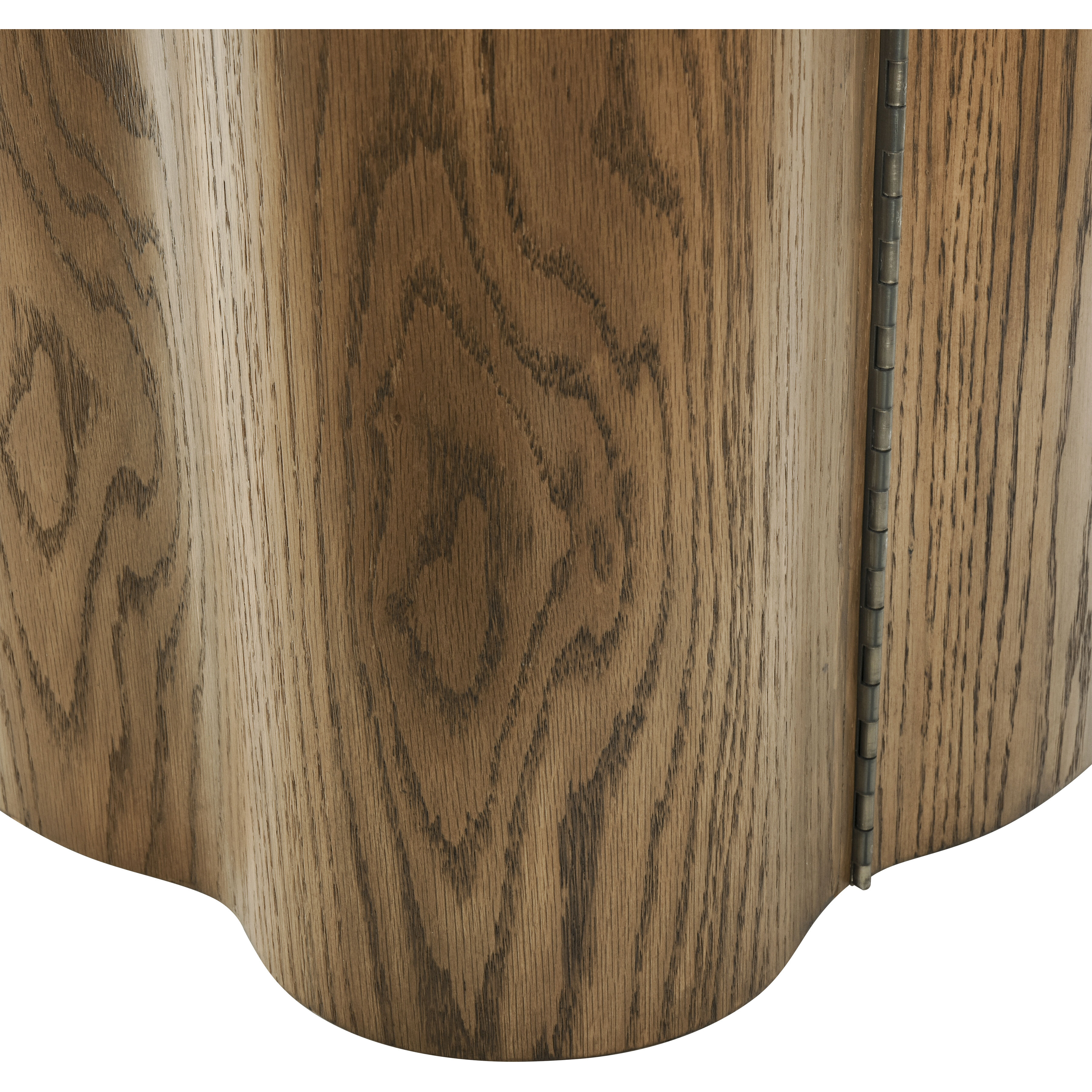 Woodside Medium Oak with White Credenza