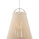 Parnell 1 Light 27.75 inch Gesso White Pendant Ceiling Light, Large