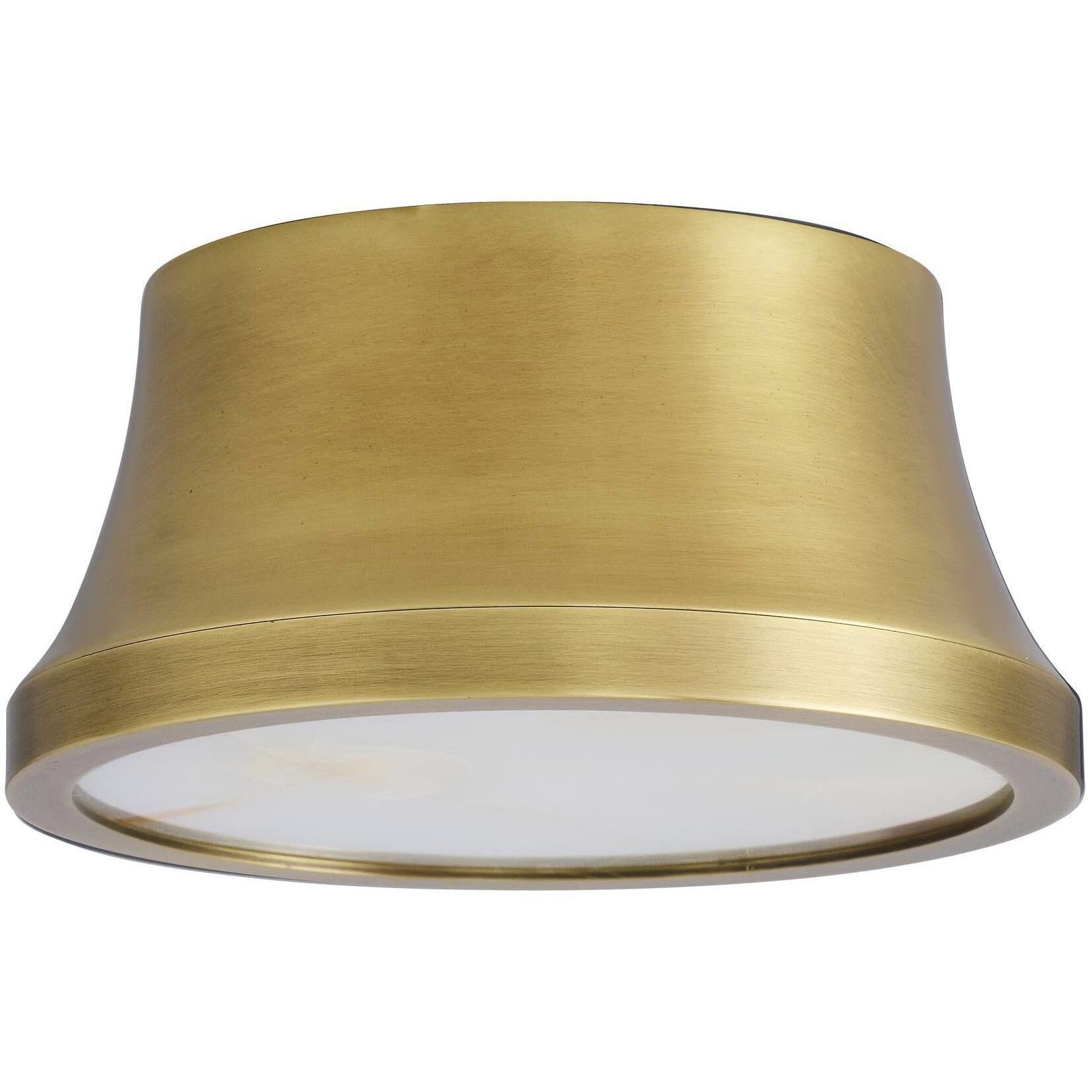 Louisa 1 Light 6.5 inch Antique Brass Flush Mount Ceiling Light