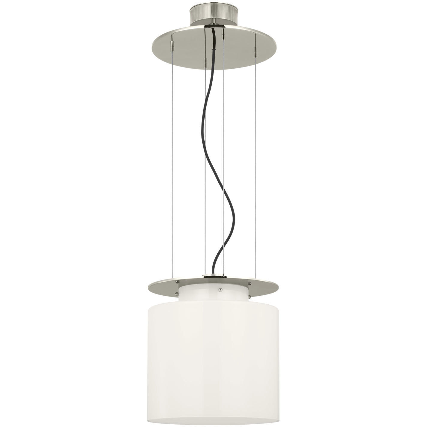 Ray Booth Elias LED 13 inch Polished Nickel Floating Pendant Ceiling Light