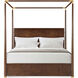 Kesden Pyramid Brown Poster US King Bed, Wooden